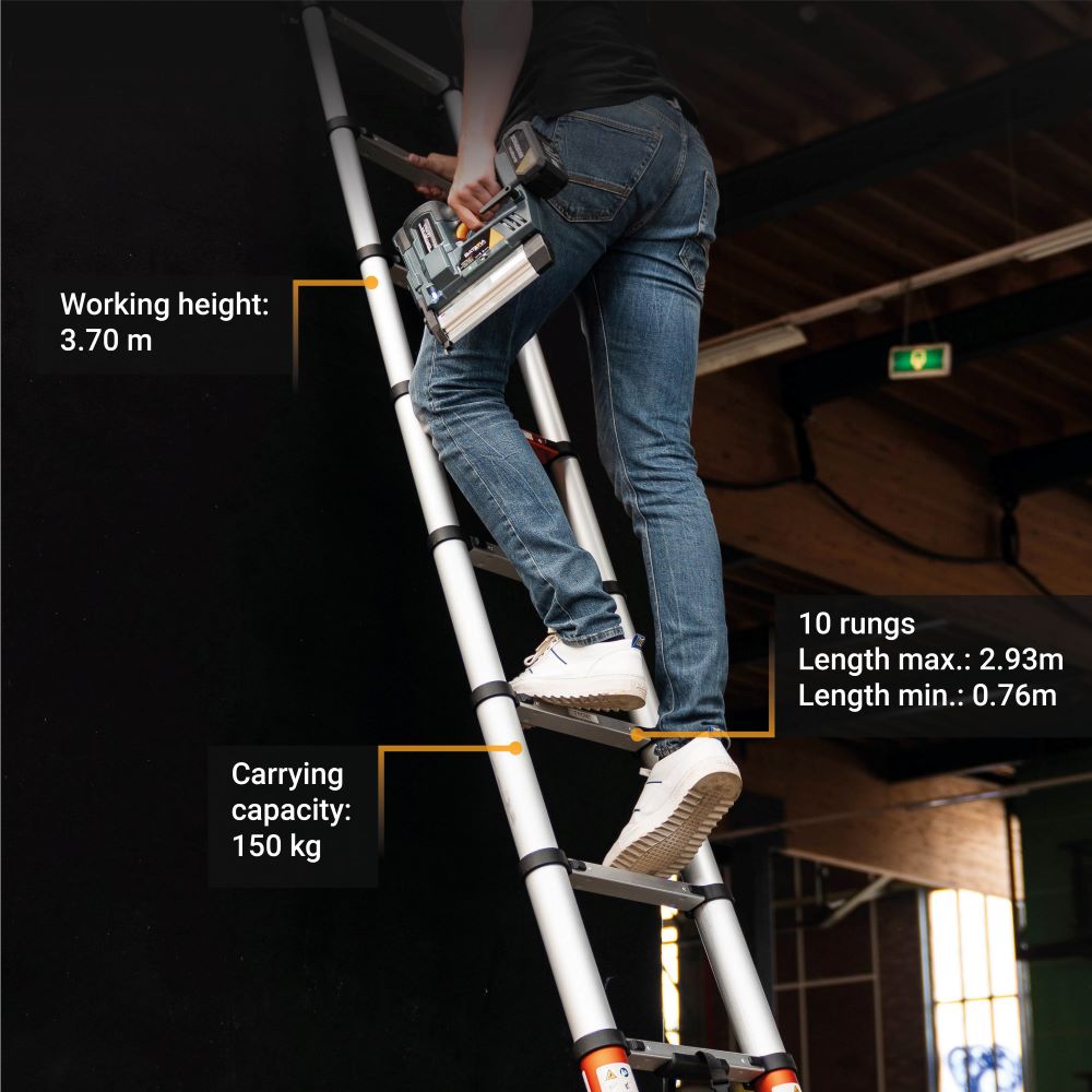 Telescopic ladder 2.93M